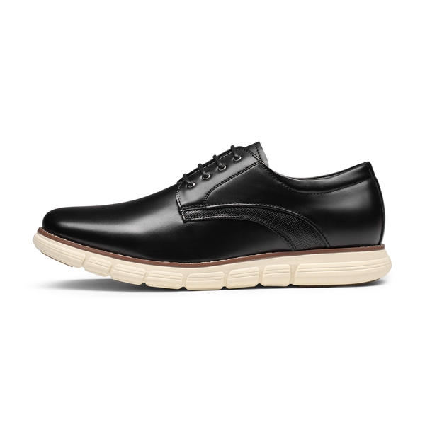 [CrossFlex Neat Polish] Men's Non-Slip Casual Oxford Sneakers - BLACK - 2